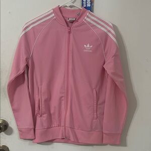 Adidas Women Pink Zip-Up Jacket